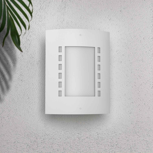 Applique Bianca E27 da parete, IP54 per esterni - serie METRO