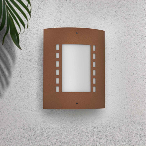 Applique Corten E27 da parete, IP54 per esterni - serie METRO