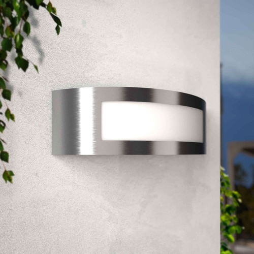 Applique color INOX da Parete E27, IP54 da Esterno - Serie ARC