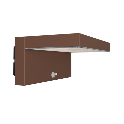 Applique LED Solare Minimal Corten con Sensore di Movimento
