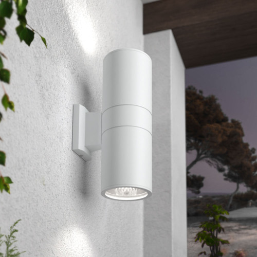 Applique Cilindrica Monodirezionale XXL, IP65, E27 - Bianca