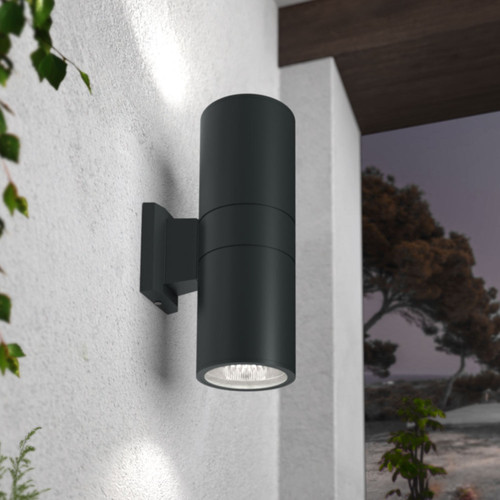 Applique Cilindrica Monodirezionale XXL, IP65, E27 - Nera