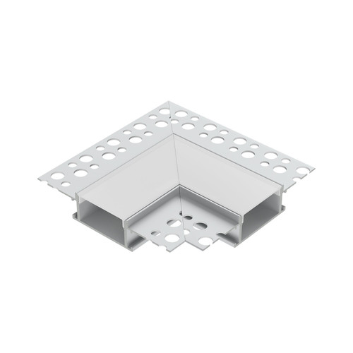 Angolo di Giunzione 90° per Profilo da Incasso per Cartongesso XL Alluminio