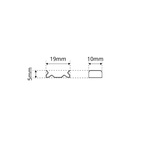Clips di Fissaggio per Profilo Flessibile (conf. 4pz) Clips di Fissaggio per Profilo Flessibile (conf. 4pz)