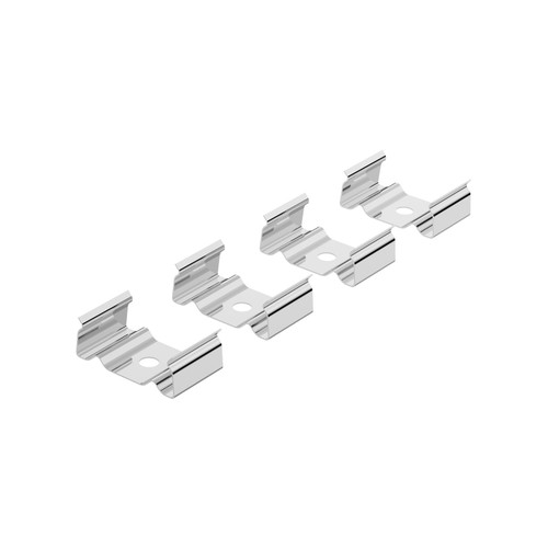 Clips di Fissaggio per Profilo da Incasso per Doppia Striscia (conf. 4pz)
