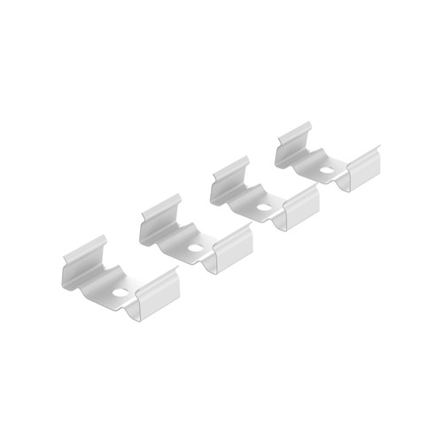 Clips di Fissaggio per Profilo da Incasso per Doppia Striscia (conf. 4pz) Clips di Fissaggio per Profilo da Incasso per Doppia Striscia (conf. 4pz)