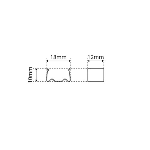 Clips di Fissaggio per Profilo Alto da Incasso (conf.4pz) Clips di Fissaggio per Profilo Alto da Incasso (conf.4pz)