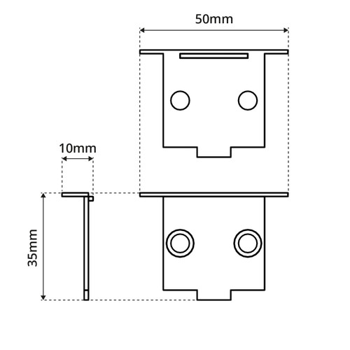Tappi di Chiusura per Profilo da Incasso Cartongesso Doppia Striscia (conf.4pz) Tappi di Chiusura per Profilo da Incasso Cartongesso Doppia Striscia (conf.4pz)
