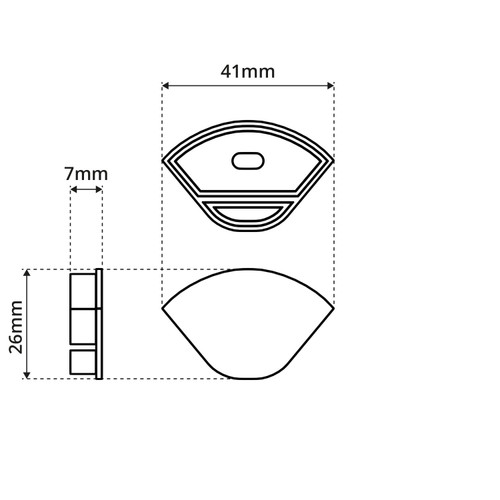 Tappi per Profilo Angolare per doppia striscia LED (conf. 4pz) Tappi per Profilo Angolare per doppia striscia LED (conf. 4pz)