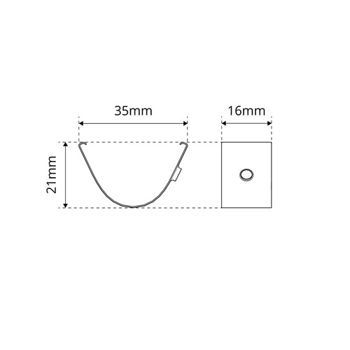 Clips di Fissaggio per Profilo Angolare (conf.4pz) Clips di Fissaggio per Profilo Angolare (conf.4pz)