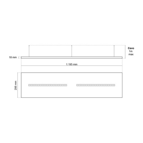 Pannello LED Sospeso 120x30 28W/36W/42W CCT CRI92 UGR13 PHILIPS CertaDrive Pannello LED Sospeso 120x30 28W/36W/42W CCT CRI92 UGR13 PHILIPS CertaDrive