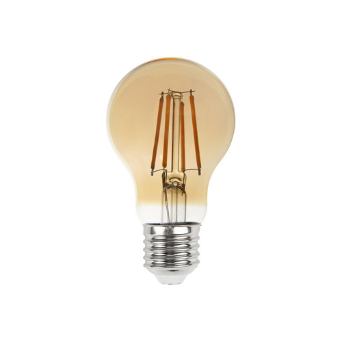 Lampada LED E27 6W a Filamento Ambrata, Dimmerabile - A60