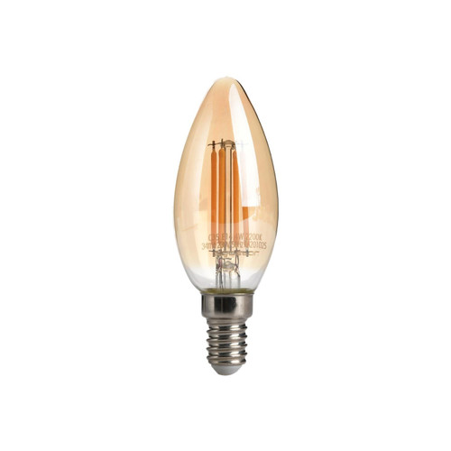 Lampada LED E14 4W a Filamento Ambrata, Dimmerabile - C35