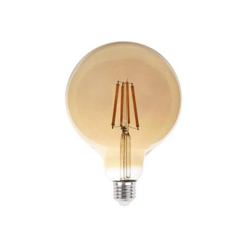 Lampada LED E27 8W a Filamento Ambrata, Dimmerabile - G125