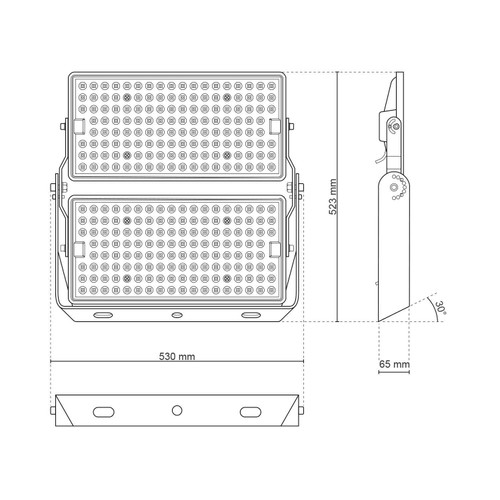Faro Modulare LED 500W IP66 angolo 60°, 135lm/W, IK08 - LIFUD Driver Faro Modulare LED 500W IP66 angolo 60°, 135lm/W, IK08 - LIFUD Driver