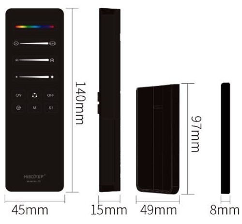 Telecomando con Base Magnetica RGB, RGBW, RGB+CCT - Serie SPI Telecomando con Base Magnetica RGB, RGBW, RGB+CCT - Serie SPI