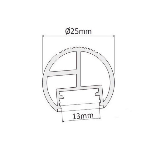 Profilo Appendiabiti 1m e 2m (per striscia LED) Profilo Appendiabiti 1m e 2m (per striscia LED)