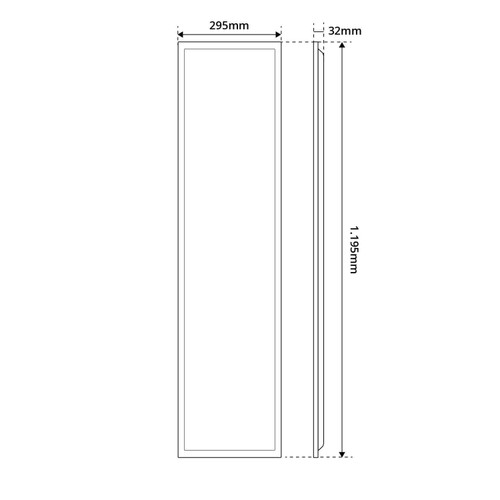 Pannello LED 120x30 40W IP40 No-Flickering - LIFUD DRIVER Pannello LED 120x30 40W IP40 No-Flickering - LIFUD DRIVER
