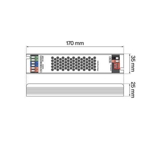 Alimentatore FINKMANN 60W 12V IP40 con Dimmer Integrato Alimentatore FINKMANN 60W 12V IP40 con Dimmer Integrato