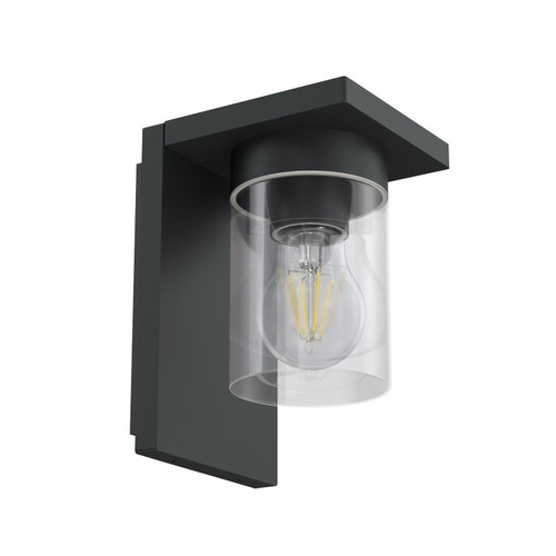Applique Nera da Parete, Base E27, IP54 - Serie RIGA Applique Nera da Parete, Base E27, IP54 - Serie RIGA