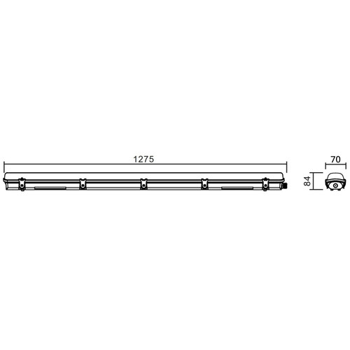 Plafoniera Stagna IP65 per Tubo LED 120cm - Unilaterale Plafoniera Stagna IP65 per Tubo LED 120cm - Unilaterale