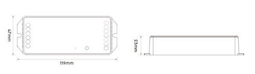 Dimmer Controller 5 IN 1, 12/24/48V, da Pulsante e telecomando - 20A Dimmer Controller 5 IN 1, 12/24/48V, da Pulsante e telecomando - 20A