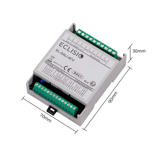Controller Dimmer DALI 4 canali, 12/24/48V, 32A Controller Dimmer DALI 4 canali, 12/24/48V, 32A