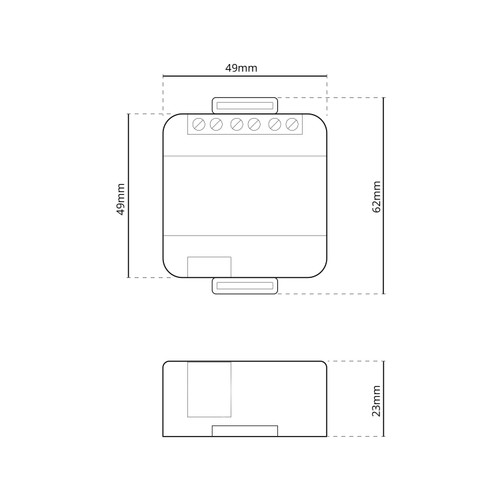 Dimmer 220V Taglio di fase 500W per LED, Controllabile da Pulsante Dimmer 220V Taglio di fase 500W per LED, Controllabile da Pulsante