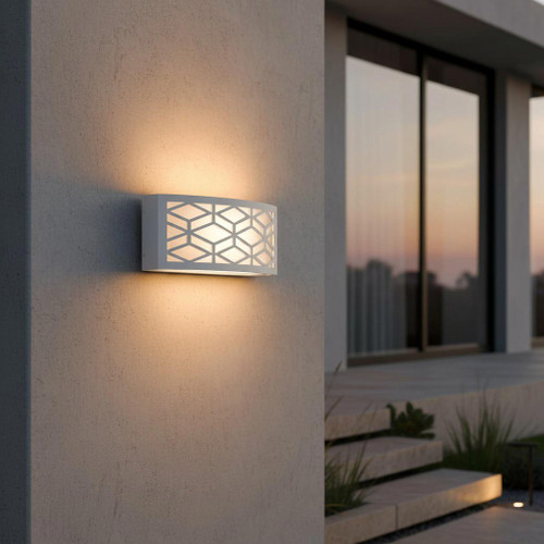 Applique Slim per Esterni con Griglia decorativa IP65 - E27