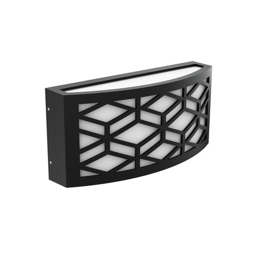 Applique Slim per Esterni con Griglia decorativa IP65 - E27 Nera Applique Slim per Esterni con Griglia decorativa IP65 - E27 Nera