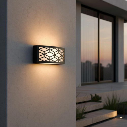 Applique Slim per Esterni con Griglia decorativa IP65 - E27