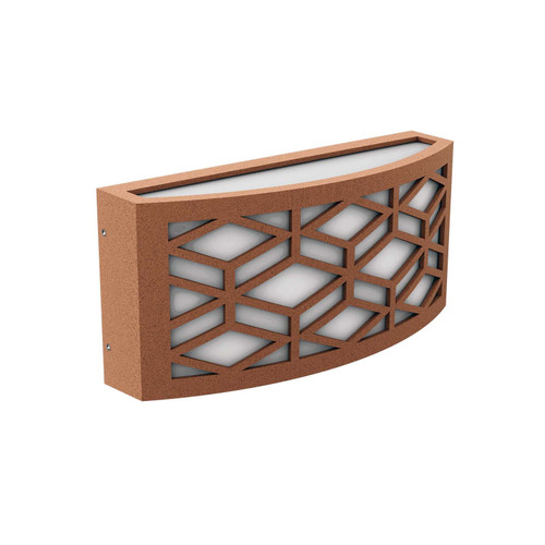 Applique Slim per Esterni con Griglia decorativa IP65 - E27 Corten Applique Slim per Esterni con Griglia decorativa IP65 - E27 Corten