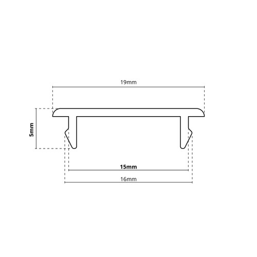 Cover Nera da 1m e 2m per Binario Monofase - Serie Solid Cover Nera da 1m e 2m per Binario Monofase - Serie Solid