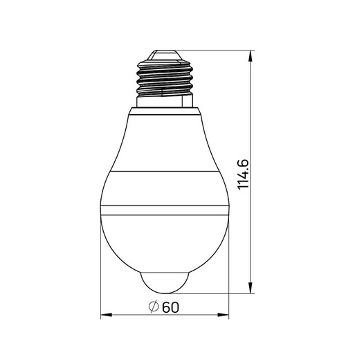 Lampadina LED E27 6W con Sensore Crepuscolare e Movimento Lampadina LED E27 6W con Sensore Crepuscolare e Movimento