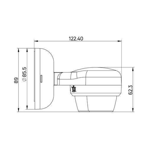 Sensore di Movimento e Presenza da Superficie e Parete, Regolabile IP65