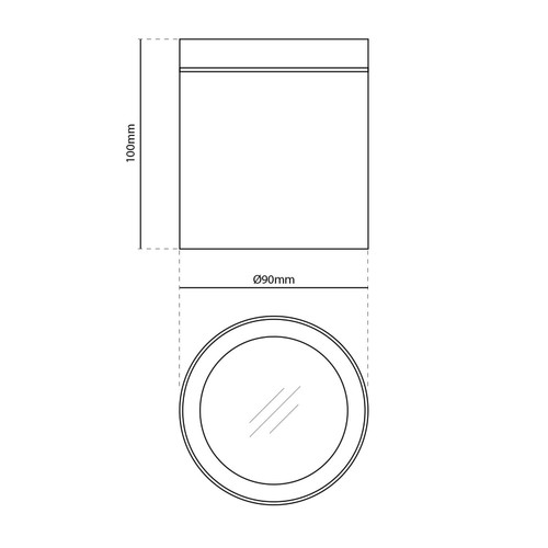 Applique da soffitto IP54 GU10 in Alluminio e Vetro - Inox Applique da soffitto IP54 GU10 in Alluminio e Vetro - Inox