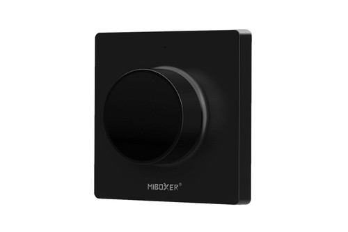 Telecomando Nero da Parete per Dimmer LED - Base Magnetica, Senza Cavi