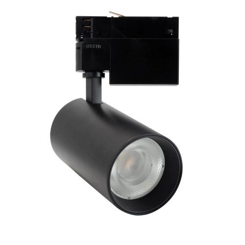 Faro LED 30W Trifase Nero 60° 120lm/W, CRI92, no Flickering - BRIDGELUX LED