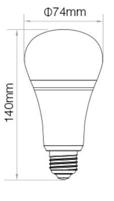 Lampadina LED E27 T74 12W RGB+CCT Dimmerabile - ZIGBEE 3.0 Lampadina LED E27 T74 12W RGB+CCT Dimmerabile - ZIGBEE 3.0