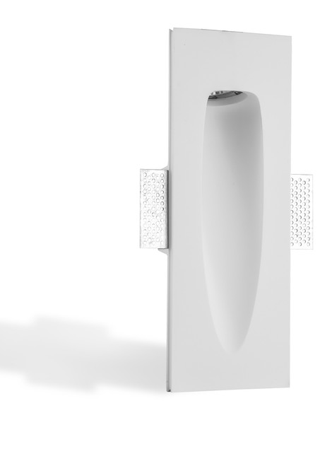 Segnapasso da Incasso GU10 Rettangolare in Gesso Pitturabile Segnapasso da Incasso GU10 Rettangolare in Gesso Pitturabile