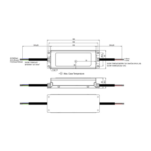 Alimentatore Meanwell 150W 24V IP67 Serie XLG Alimentatore Meanwell 150W 24V IP67 Serie XLG
