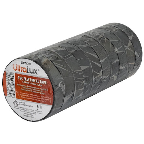Nastro isolante in PVC 20m, 19х0,15mm, Confezione 10 pz