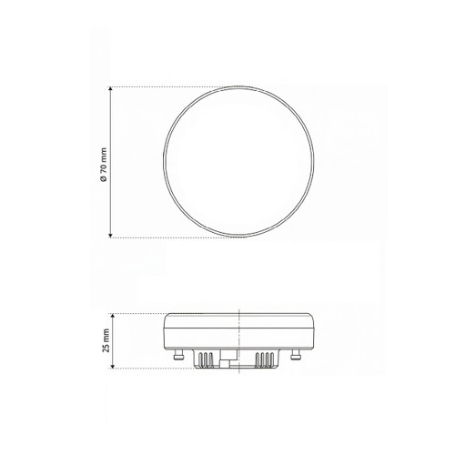 Lampada LED GX53 10W, Angolo 120°, con chip LED OSRAM