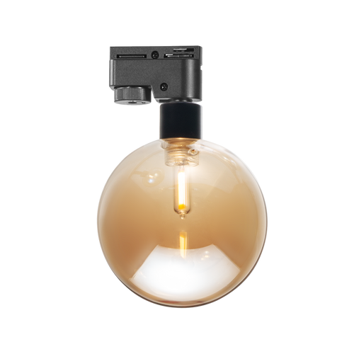 Sfera per binario Monofase per lampada G9 Ambrata