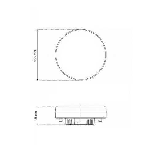 Lampada LED GX53 10W Angolo 120° CRI80 900 lumen