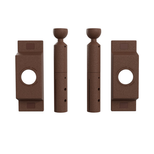 Kit 2 Basi Di Fissaggio per Profilo Sospeso STARLINE - CORTEN