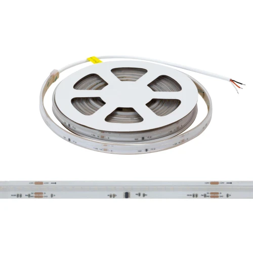 Striscia LED Digitale COB RGBW 24V 14W/m RUNNING Professionale IP65 - 5 metri