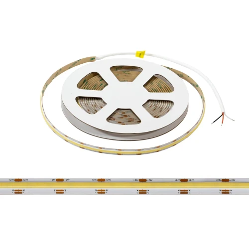 Striscia LED COB CCT Bianco Variabile 24V 14W/m Professionale - IP20 - 5 metri
