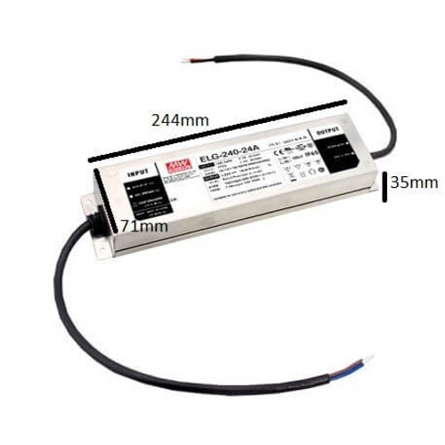 Alimentatore Meanwell 240W ELG 240 24 Alimentatore Meanwell 240W ELG 240 24