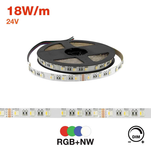 Striscia LED Professional 5050/60 - RGB - IP67 - 14,4W/m - 5m - 24V